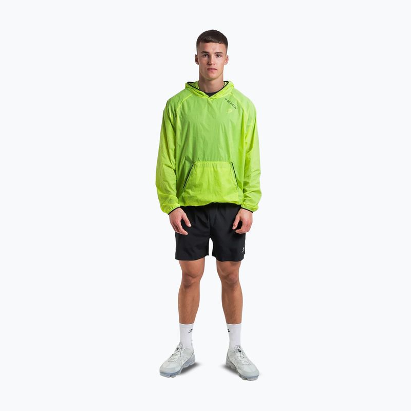 Férfi szélálló dzseki BOXRAW Genaro Oversized Windbreaker Hoodie neon sárga 3