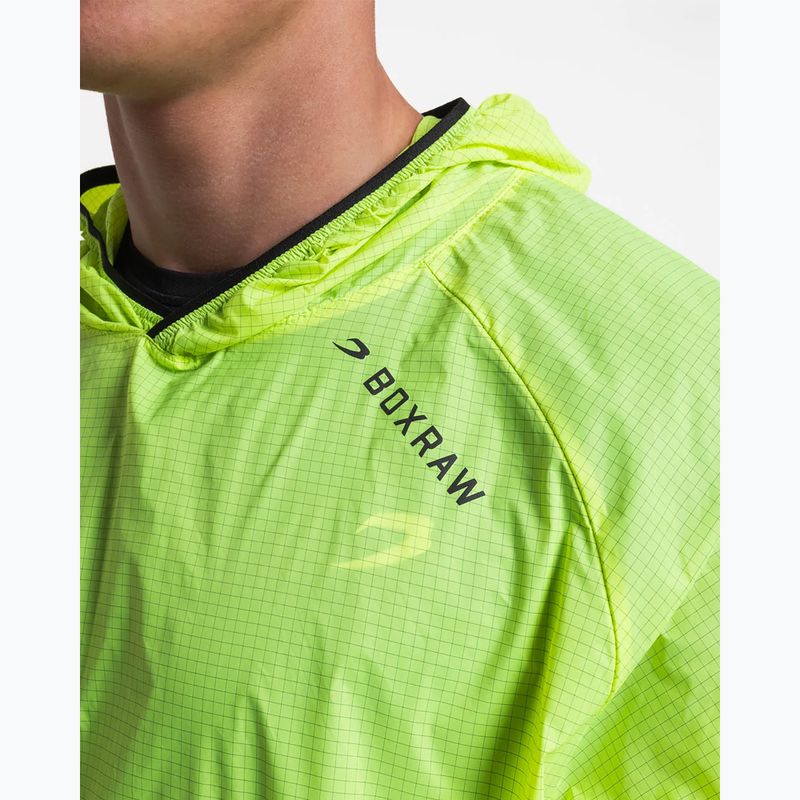 Férfi szélálló dzseki BOXRAW Genaro Oversized Windbreaker Hoodie neon sárga 7