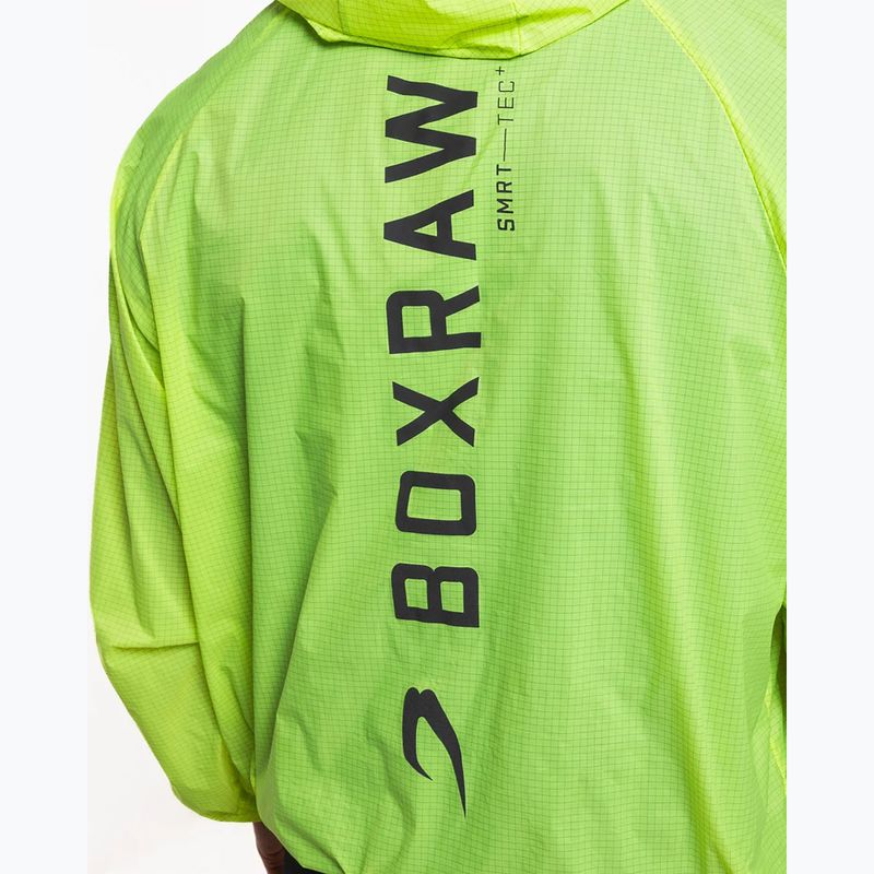 Férfi szélálló dzseki BOXRAW Genaro Oversized Windbreaker Hoodie neon sárga 10