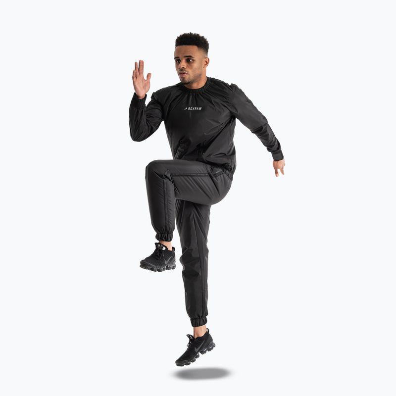 Férfi overál BOXRAW Hagler Sauna Suit 2.0 black 2