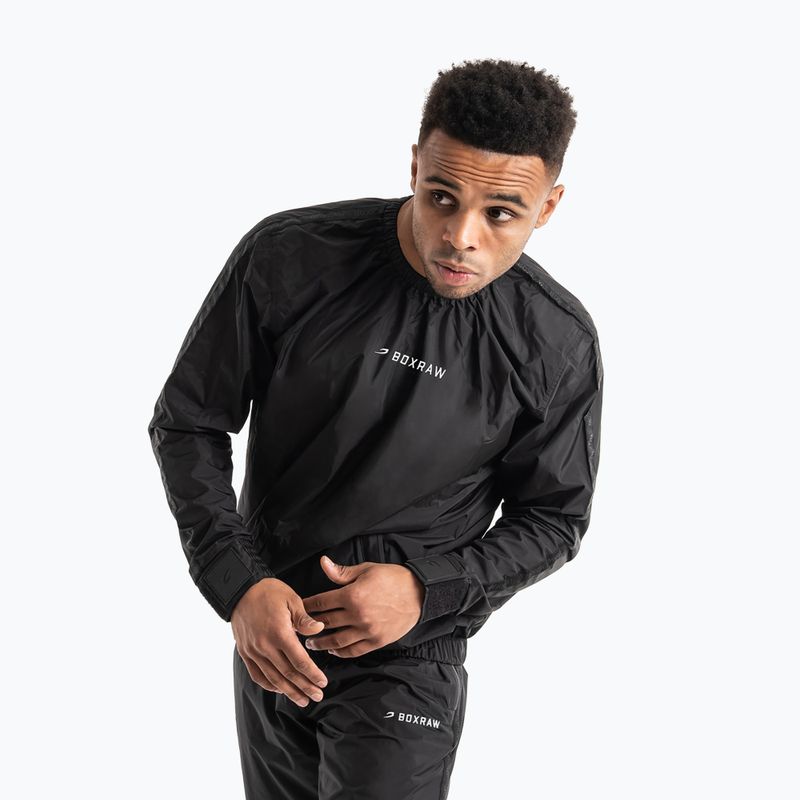 Férfi overál BOXRAW Hagler Sauna Suit 2.0 black 3