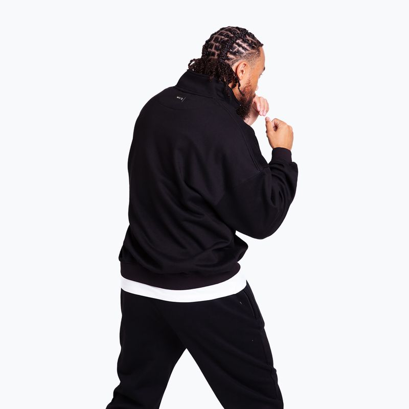 Férfi pulóver BOXRAW East Street 1/4 Zip black 3