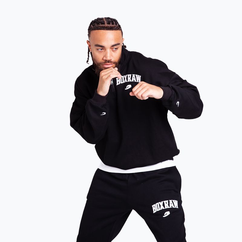 Férfi pulóver BOXRAW East Street 1/4 Zip black 5