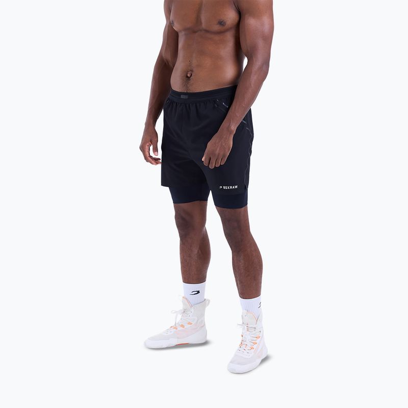Férfi edző rövidnadrág BOXRAW Sparring Club 2-in-1 black 4