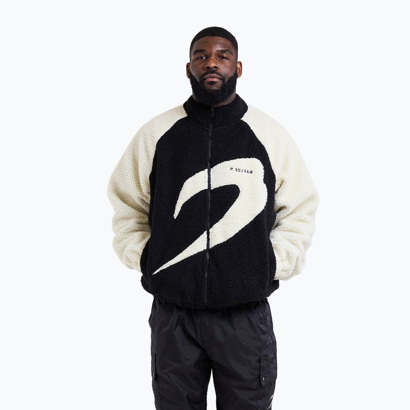 Férfi kabát Boxraw Walker Sherpa black/cream 4