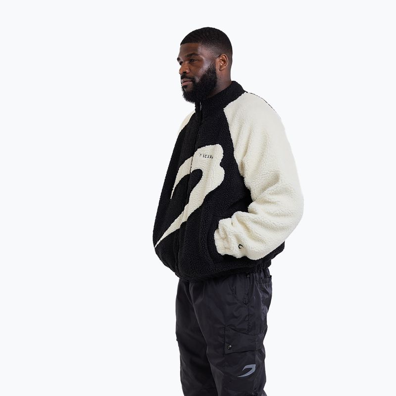 Férfi kabát Boxraw Walker Sherpa black/cream 5