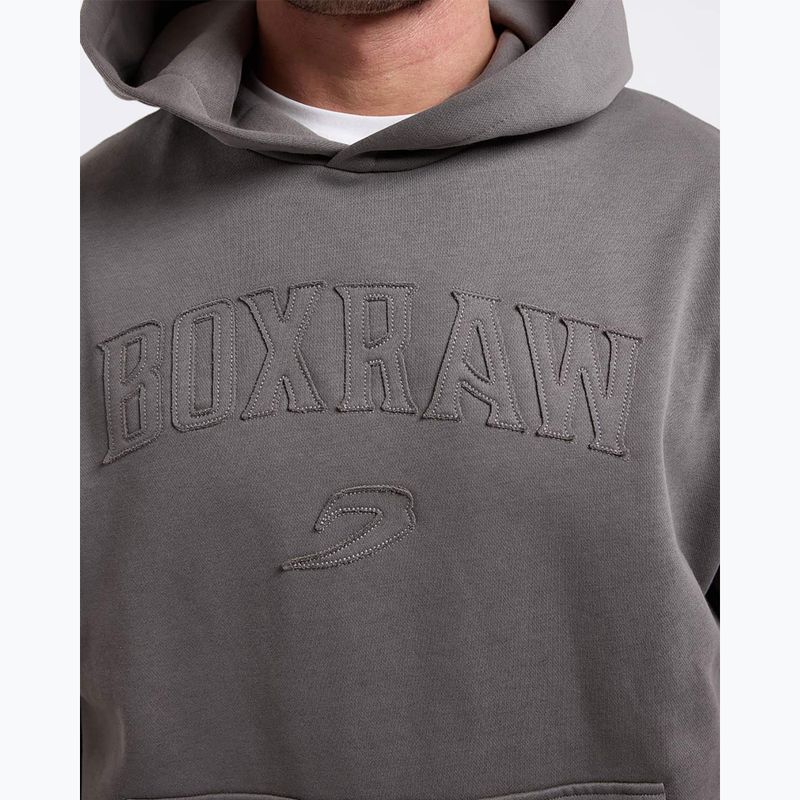 Férfi pulóver BOXRAW East Street Hoodie distressed grey 6