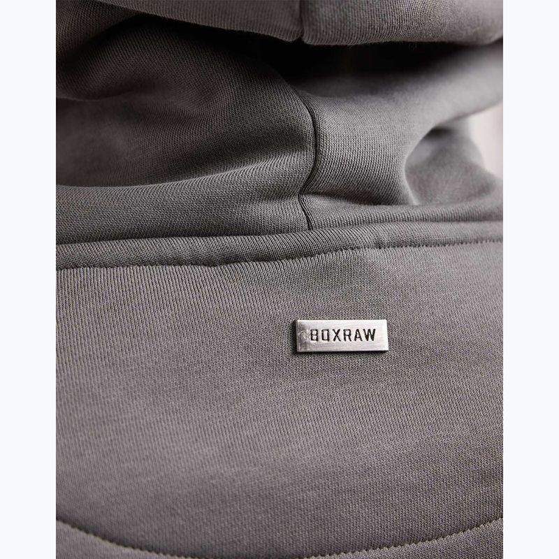 Férfi pulóver BOXRAW East Street Hoodie distressed grey 7