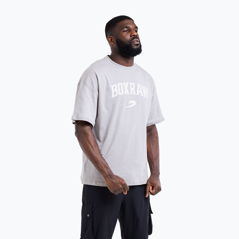 Férfi póló Boxraw East Street Oversized T-Shirt Grey 4