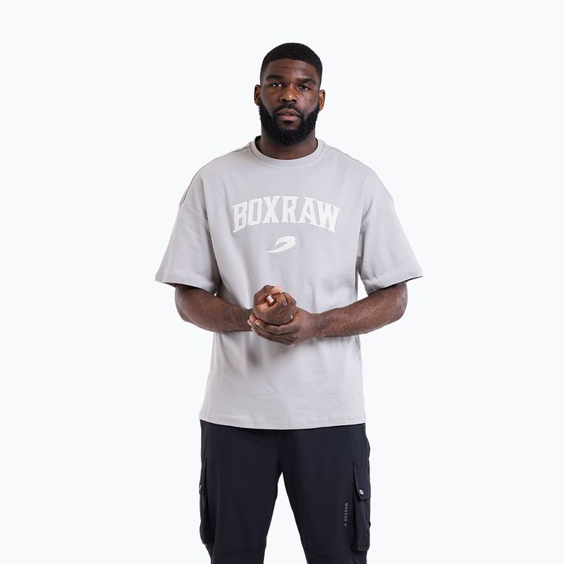 Férfi póló Boxraw East Street Oversized T-Shirt Grey 6