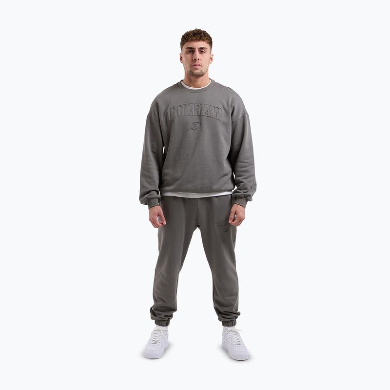 Férfi pulóver Boxraw East Street Sweatshirt distressed grey 2