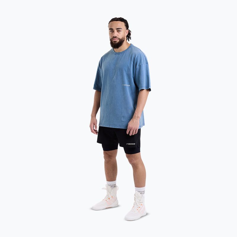 Férfi póló BOXRAW Sparring Club Oversized washed baby blue 2