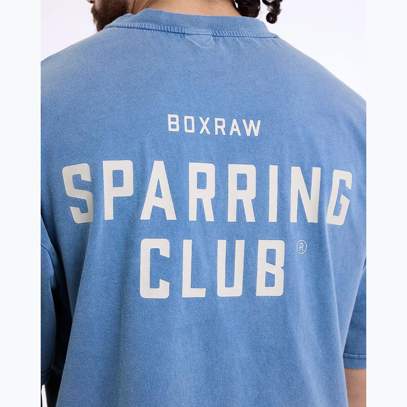 Férfi póló BOXRAW Sparring Club Oversized washed baby blue 9