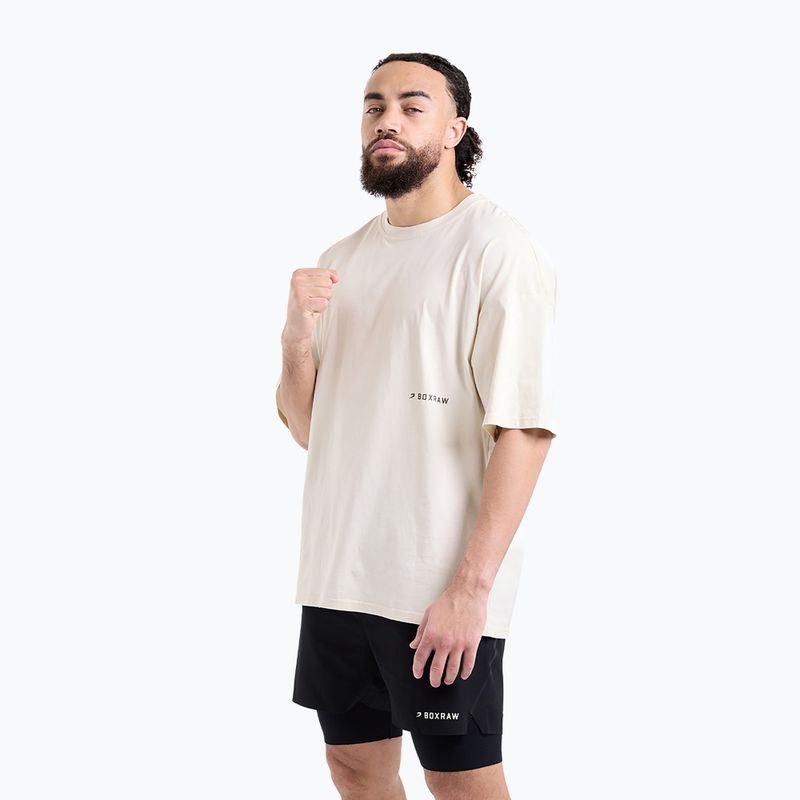 Férfi póló BOXRAW Sparring Club Oversized washed beige