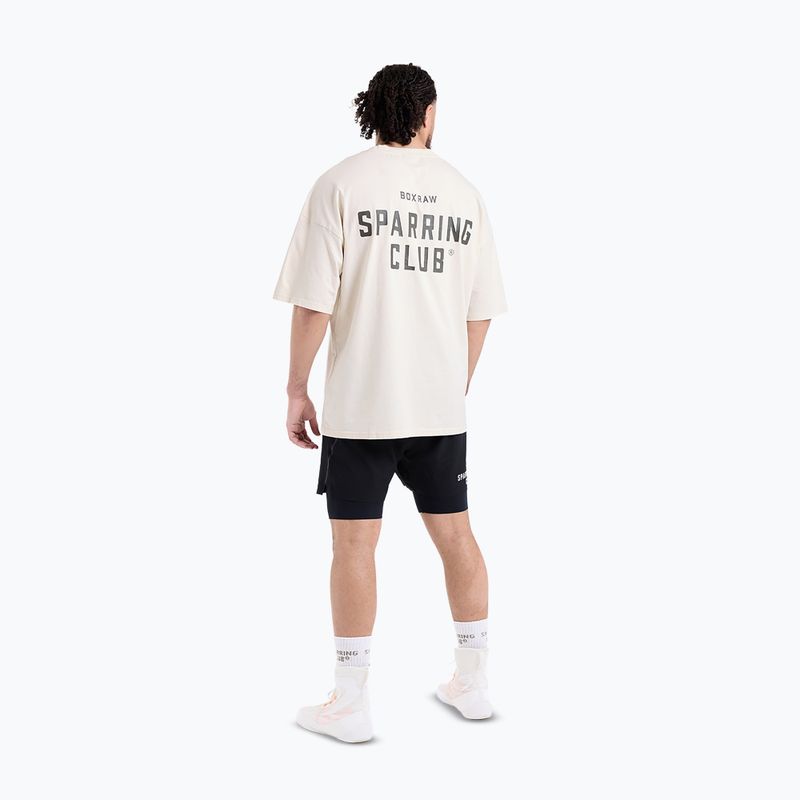 Férfi póló BOXRAW Sparring Club Oversized washed beige 3
