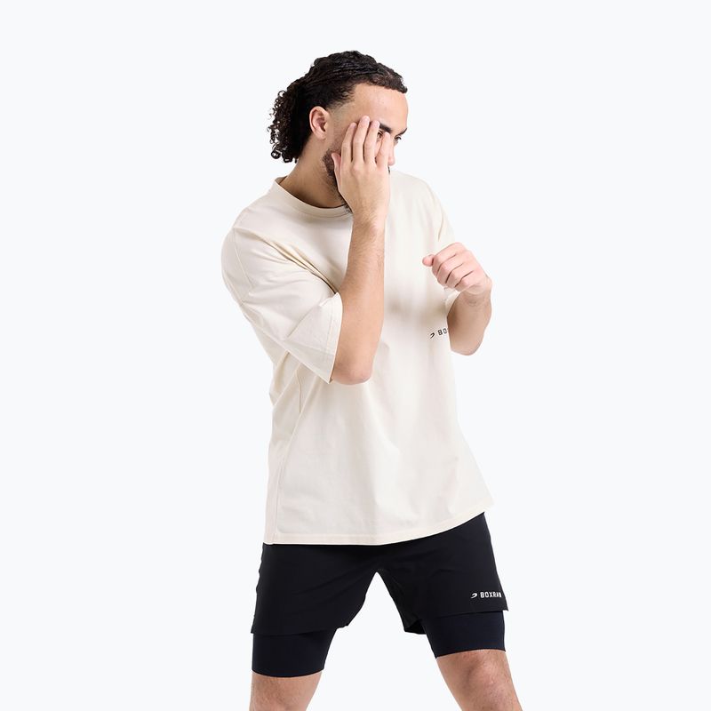 Férfi póló BOXRAW Sparring Club Oversized washed beige 5