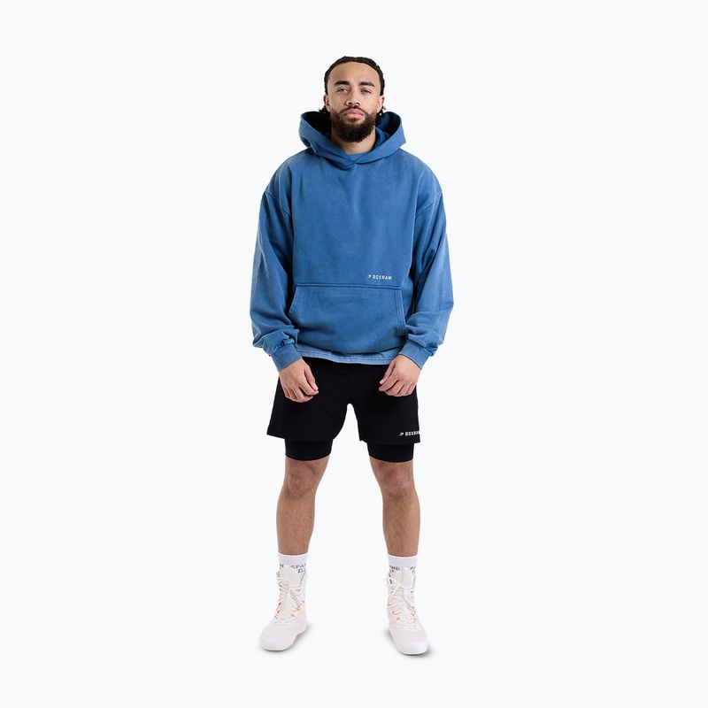 Férfi pulóver BOXRAW Sparring Club Oversized Hoodie washed baby blue 2