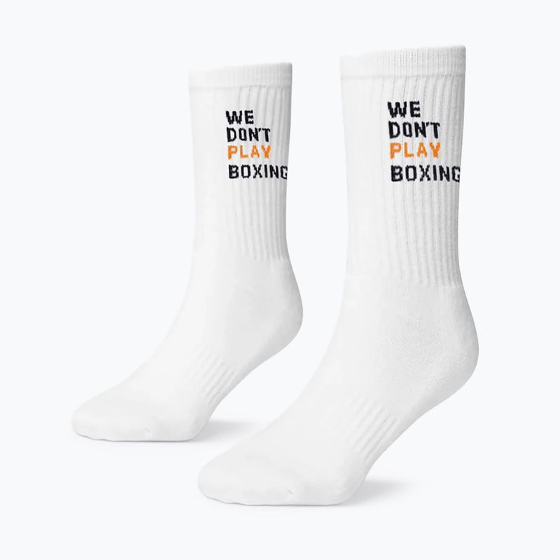 Férfi zokni BOXRAW We Don't Play Boxing Crew 3 pairs white 2