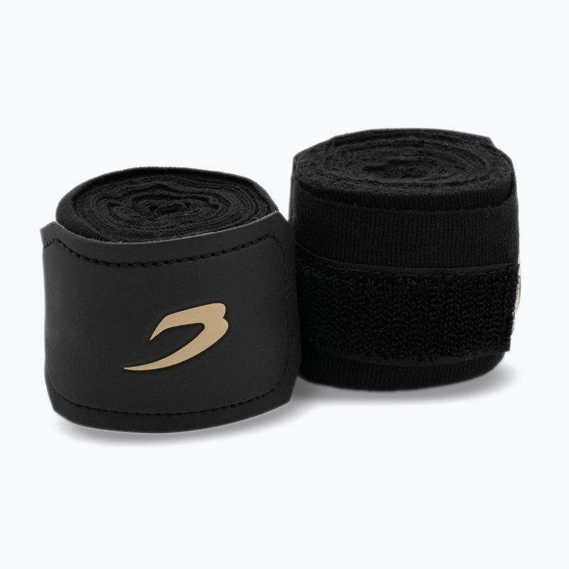 Boxkesztyű kötések BOXRAW Sparring Club Hand Wraps 450 cm black 2