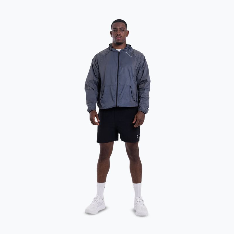 Férfi kabát BOXRAW Genaro Zip Up Windbreaker charcoal 2