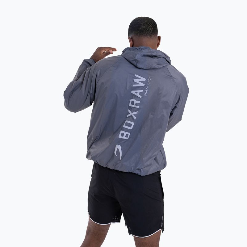 Férfi kabát BOXRAW Genaro Zip Up Windbreaker charcoal 3
