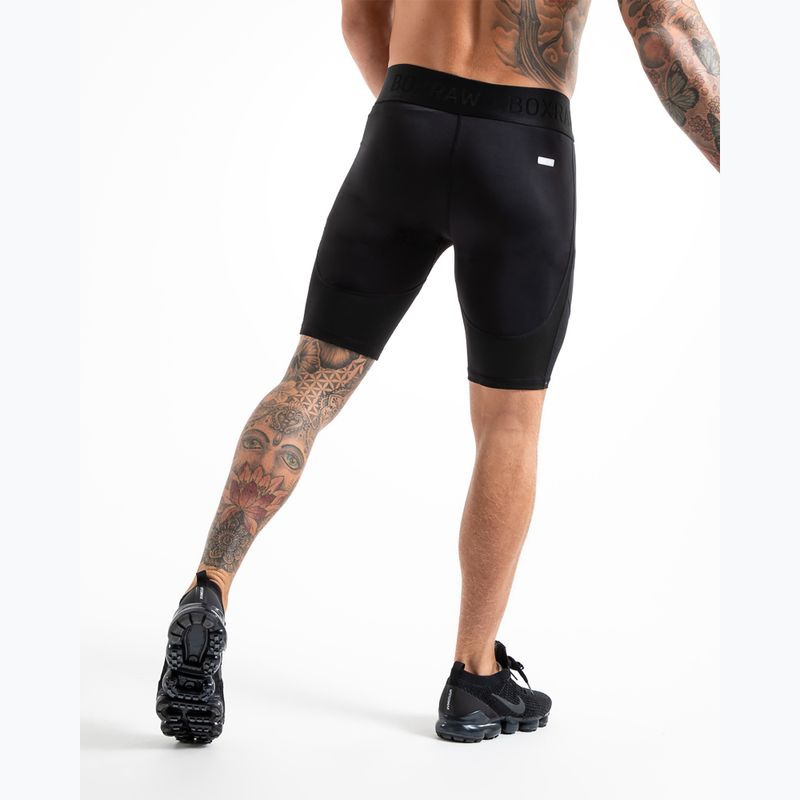 Férfi edző rövidnadrág BOXRAW Saddler Compression black 3