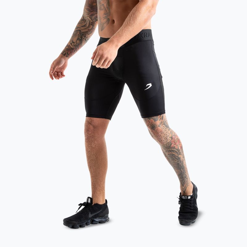 Férfi edző rövidnadrág BOXRAW Saddler Compression black 5