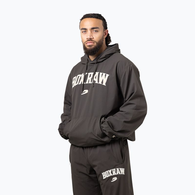 Férfi pulóver BOXRAW East Street Shell Hoodie charcoal 4