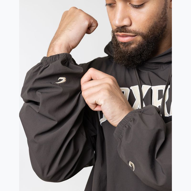 Férfi pulóver BOXRAW East Street Shell Hoodie charcoal 5