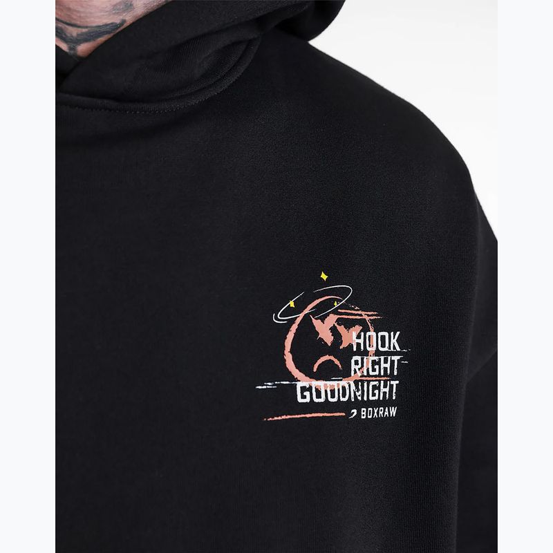 Férfi pulóver BOXRAW Hook Right Goodnight Oversized Hoodie black 7