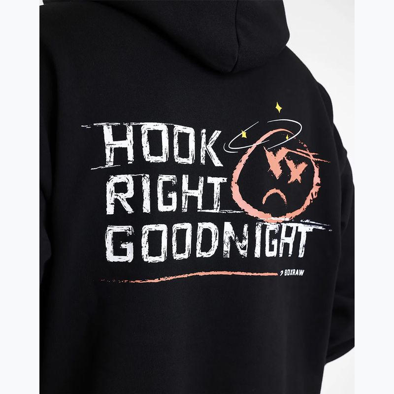 Férfi pulóver BOXRAW Hook Right Goodnight Oversized Hoodie black 8