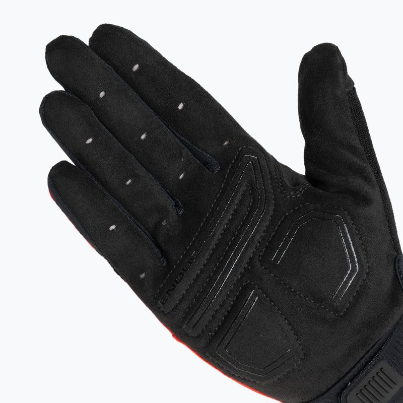 Endura Loop teljes ujjú kerékpáros kesztyű láng piros 5
