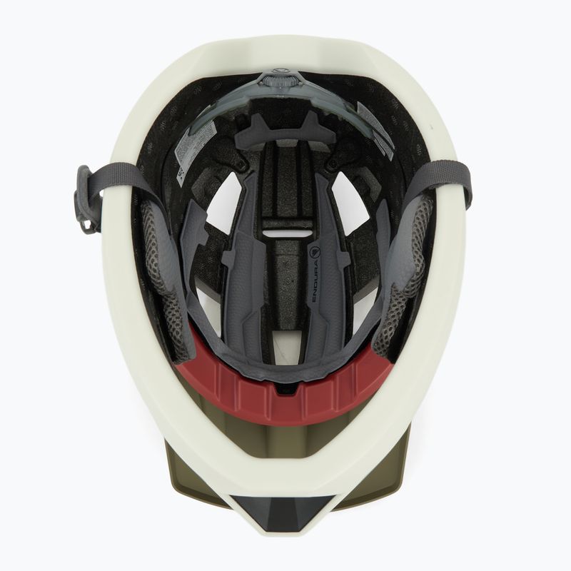 Endura Singletrack Full Face kerékpáros bukósisak tweed zöld 5