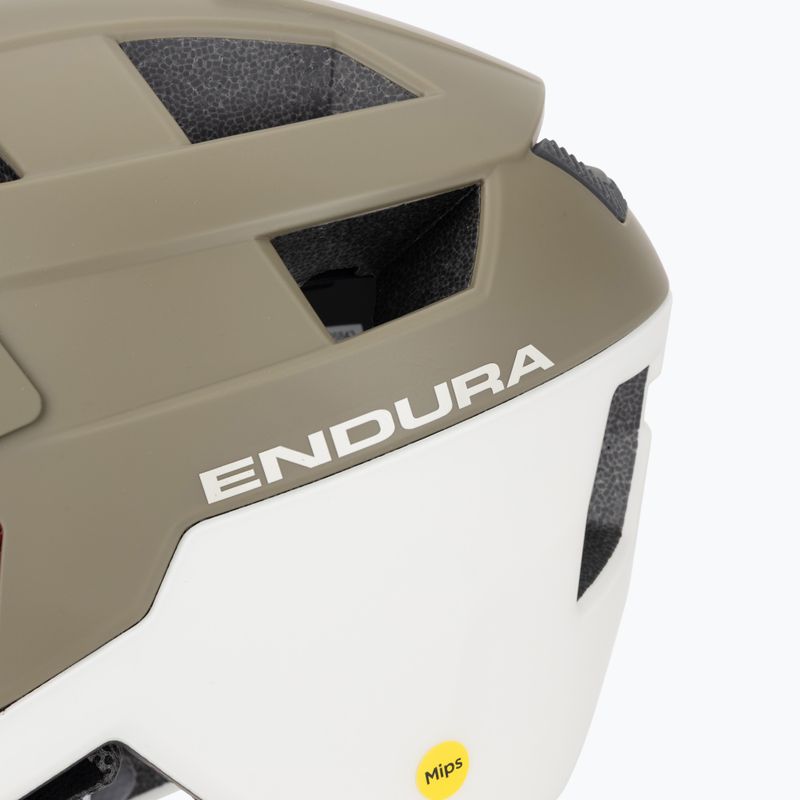Endura Singletrack Full Face MIPS kerékpáros bukósisak tweed zöld 7
