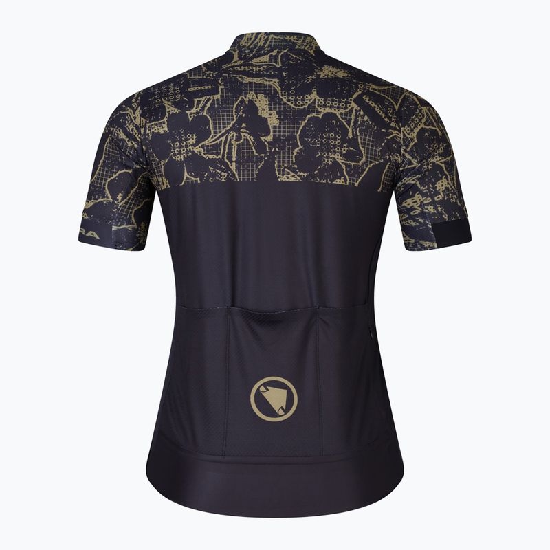Endura Virágos FS260 fekete férfi kerékpáros mez 5