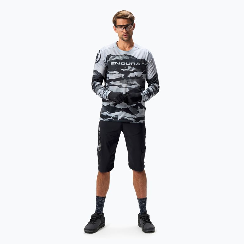 Férfi Endura Mountain Camo Ltd kerékpározás hosszú ujjú fekete 2