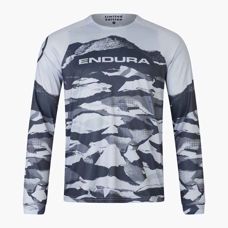 Férfi Endura Mountain Camo Ltd kerékpározás hosszú ujjú fekete 4