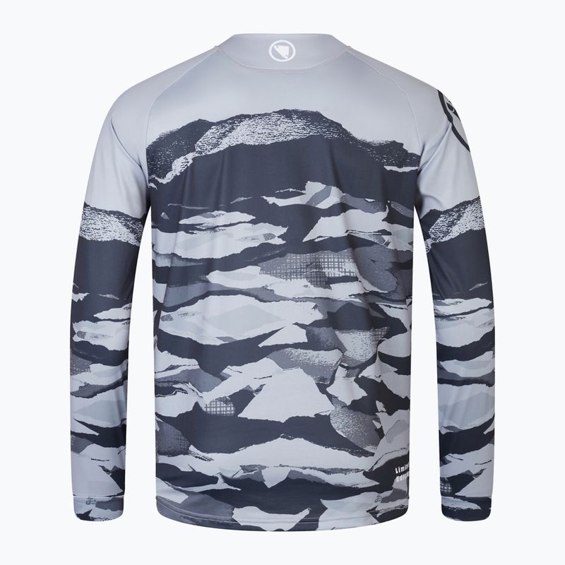 Férfi Endura Mountain Camo Ltd kerékpározás hosszú ujjú fekete 5
