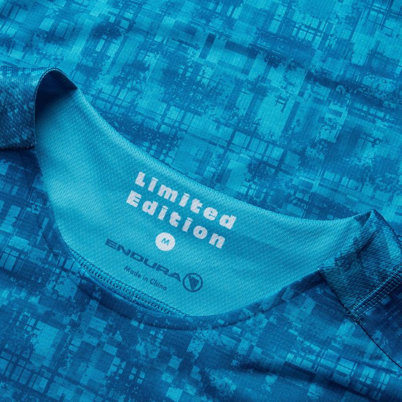 Férfi kerékpáros mez Endura Grid Ltd Nyomtatott atlanti-óceáni 6