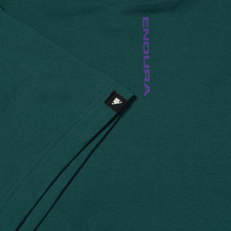 Endura Stacked Logo Graphic póló teal színben 3