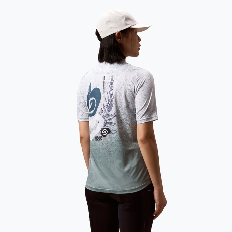 Női kerékpáros mez Endura Singletrack Print W aero blue 4