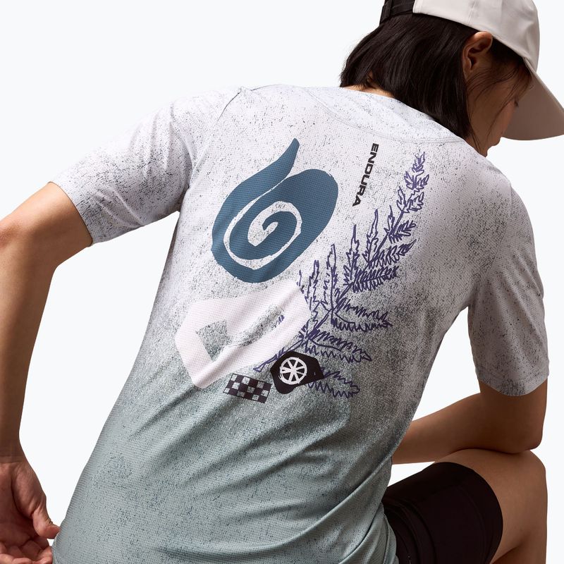 Női kerékpáros mez Endura Singletrack Print W aero blue 6