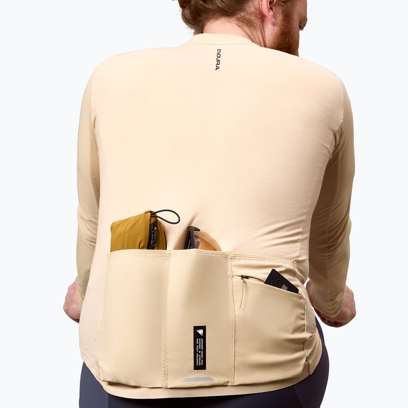 Férfi kerékpáros hosszú ujjú póló Endura Alltrack Ride sand 6