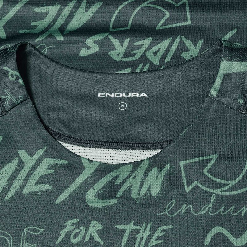 Férfi kerékpáros hosszú ujjú póló Endura Singletrack Print carbon grey 3