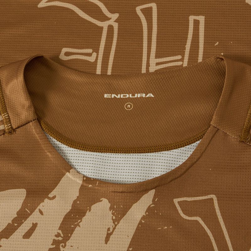 Férfi kerékpáros mez Endura Singletrack Print trail bronze 3