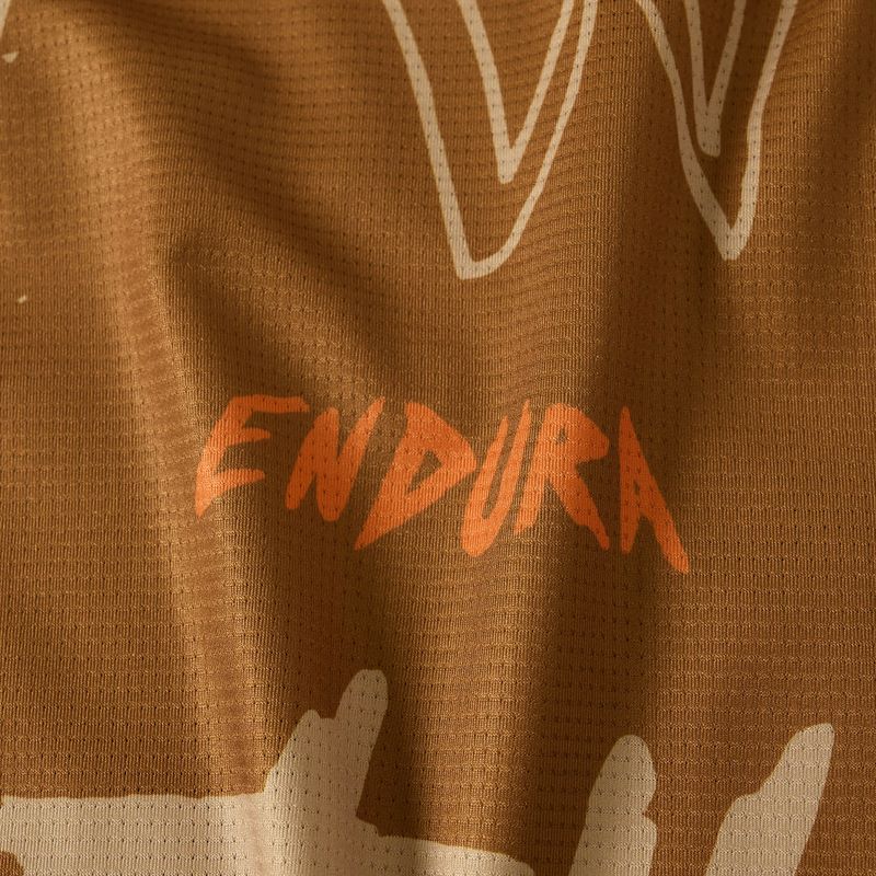 Férfi kerékpáros mez Endura Singletrack Print trail bronze 4