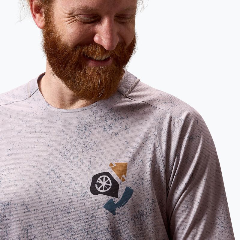 Férfi kerékpáros mez Endura Singletrack Print titanium 5