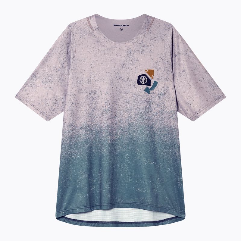 Férfi kerékpáros mez Endura Singletrack Print titanium 7