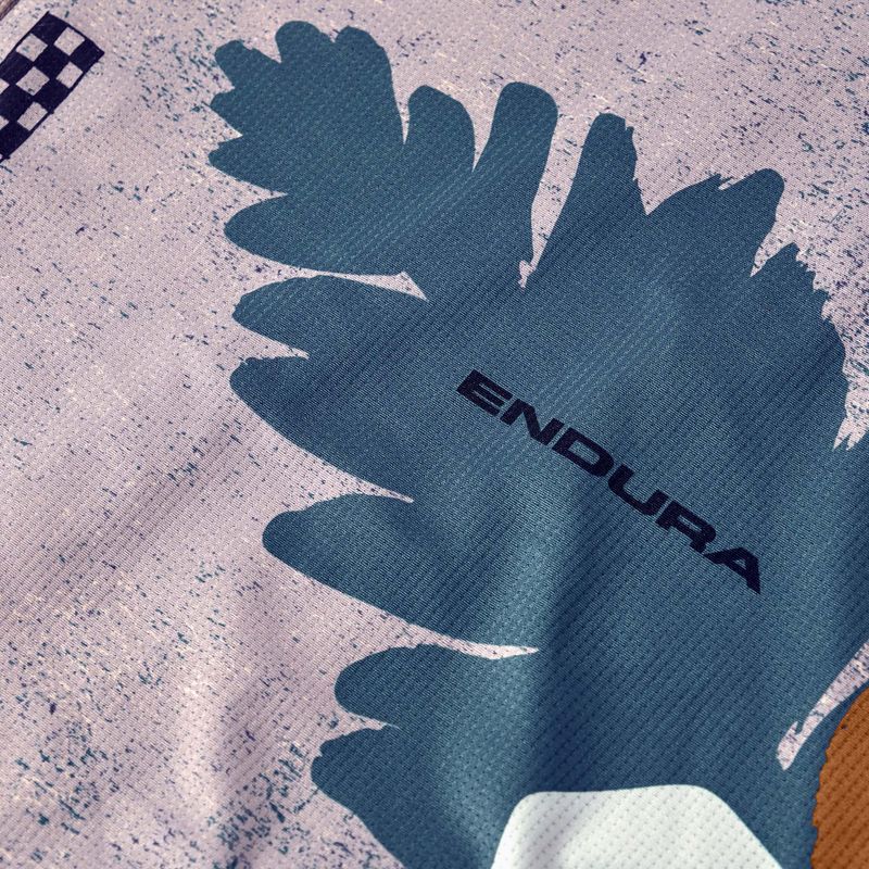 Férfi kerékpáros mez Endura Singletrack Print titanium 9