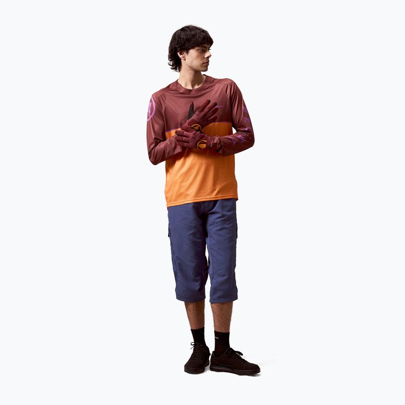 Férfi kerékpáros rövidnadrág Endura Hummvee 3/4 indigo rock 2